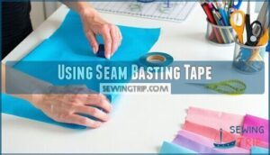 using seam basting tape