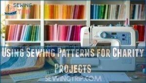 using sewing patterns for charity projects