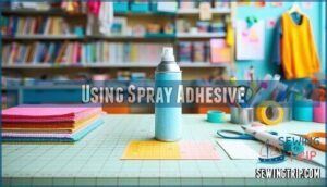 using spray adhesive