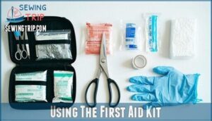 using the first aid kit