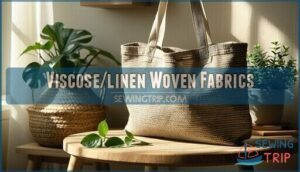 viscose/linen woven fabrics
