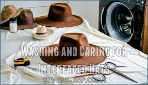 washing and caring for interfaced hats
