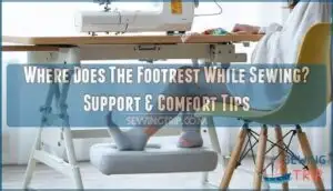 where does the footrest while sewing