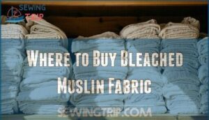 where to buy bleached muslin fabric