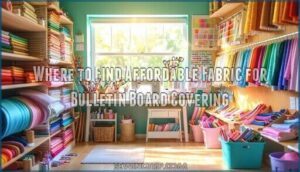 where to find affordable fabric for bulletin board covering