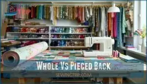 whole vs pieced back