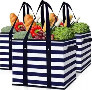 WISELIFE 3 Pack Reusable Grocery B086MVDWGB