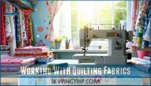 working with quilting fabrics