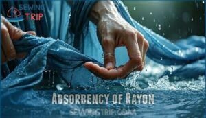 absorbency of rayon