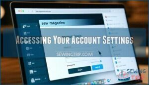 accessing your account settings