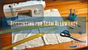 accounting for seam allowance