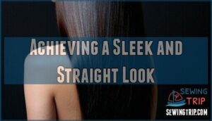 achieving a sleek and straight look