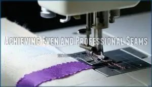 achieving even and professional seams
