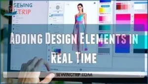 adding design elements in real time