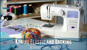 adding elastic and backing