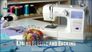 adding elastic and backing
