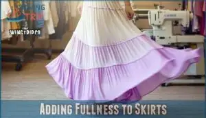 adding fullness to skirts
