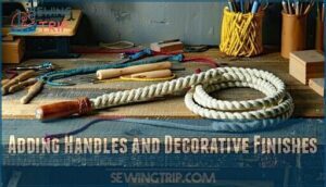 adding handles and decorative finishes