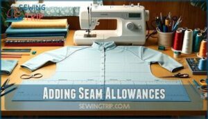 adding seam allowances