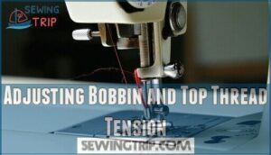 adjusting bobbin and top thread tension adjusting bobbin and top thread tension