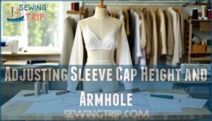 adjusting sleeve cap height and armhole