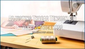 adjusting thread tension for vinyl's thickness