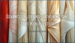 advanced pleating, gathering, and dart manipulation