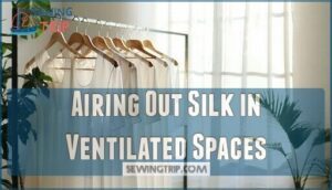 airing out silk in ventilated spaces