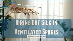 airing out silk in ventilated spaces