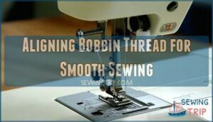aligning bobbin thread for smooth sewing