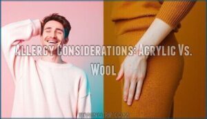 allergy considerations: acrylic vs. wool