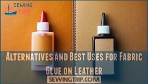 alternatives and best uses for fabric glue on leather