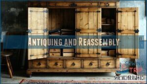 antiquing and reassembly