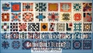 are there different variations of a log cabin quilt block