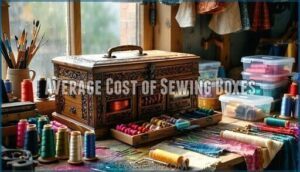 average cost of sewing boxes