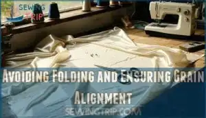 avoiding folding and ensuring grain alignment