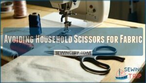 avoiding household scissors for fabric