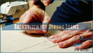 backstitch for strong seams