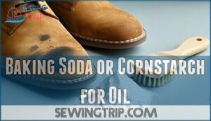 baking soda or cornstarch for oil
