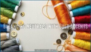 balancing neutrals with bold accents