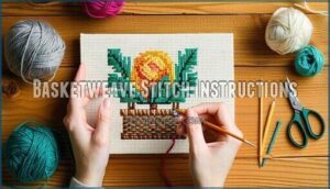 basketweave stitch instructions