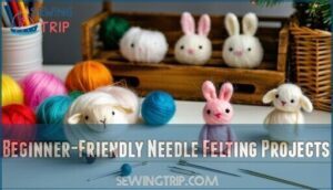 beginner-friendly needle felting projects