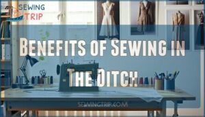 benefits of sewing in the ditch