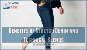benefits of stretch denim and technical blends