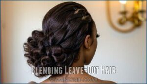 blending leave-out hair