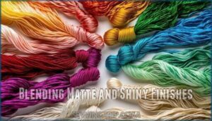 blending matte and shiny finishes