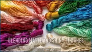 blending matte and shiny finishes