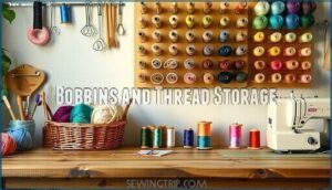 bobbins and thread storage