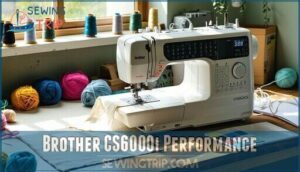 brother cs6000i performance