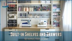 built-in shelves and drawers built-in shelves and drawers